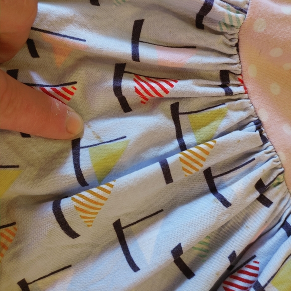 Olive Mae Sail Boat Anchor Toddler Dress Size 2t - Picture 3 of 6